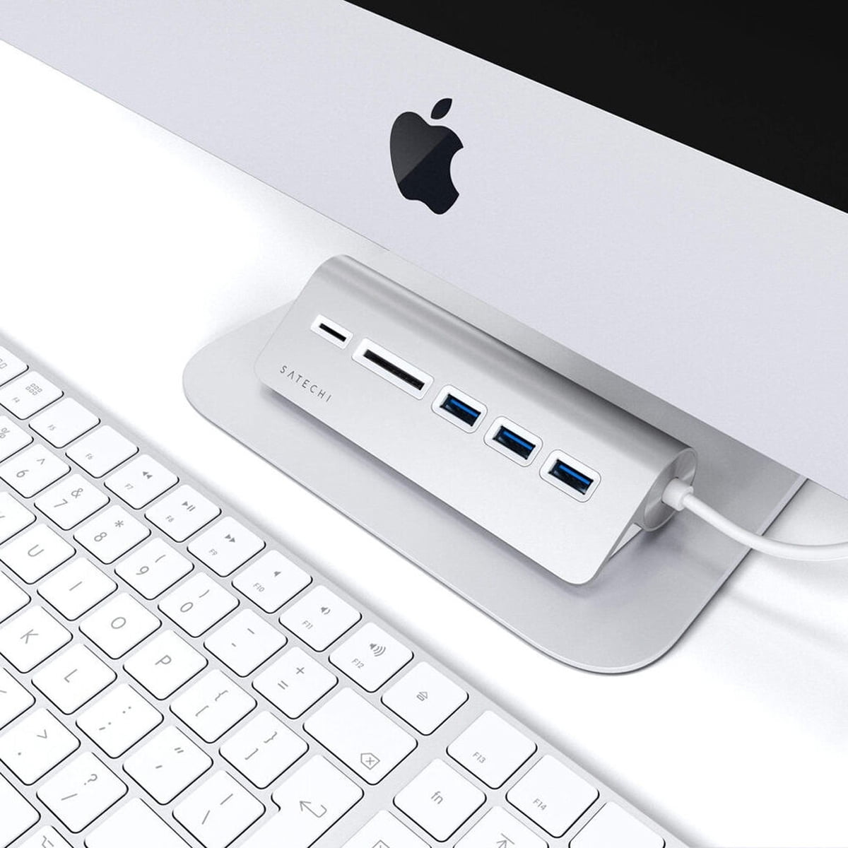 Satechi 5-In-1 USB Type-C Combo Hub for Desktop, Silver