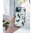 thumbnail image 5 of WIRESTER Shockproof Soft Rubber Cover Case for Apple iPhone 12 Pro Max 6.7" 2020, Siberian Husky Funny Playful Postures On Aero Blue Background, 5 of 5