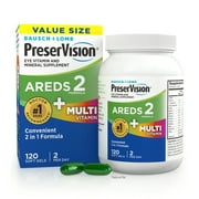 PreserVision AREDS 2 + Multivitamin, 2-in-1 Eye Vitamin, 120 Softgels
