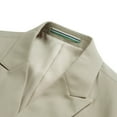 thumbnail image 5 of Cloudstyle Men's Solid Color Double-breasted Business Blazer, 5 of 12