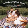 thumbnail image 5 of Lifestance Outdoor Picnic Blankets Extra Large in Outlets Design, 79" x 79" Waterproof Sandproof Foldable Compact Beach Blanket for Grass Park Mat, 5 of 10