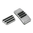 thumbnail image 1 of Accesorios Únicos 2 Pcs Almohadillas de Pedal Automático de Pie Cubiertas de Pedal Acelerador para Ford Mustang MACH-E 2021-2023 Acero Inoxidable Tono Plateado, 1 of 6