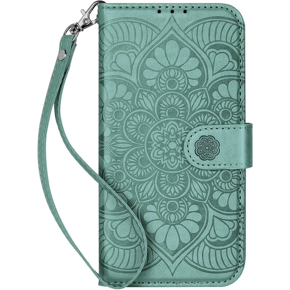 Ateeky Wallet Case for iPhone 13,[RFID Blocking] 3 Card Holder Stand