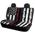 thumbnail image 6 of Pzuqiu American Flag Style Car Accessories Set Super Breathable Front and Rear Seat Cover Set Car Seat Protector Car Seat Cushion Auto Decor Universal Cars Interior Covers For Sedans Trucks, 6 of 7