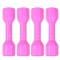 thumbnail image 1 of 4pcs Children Octagonal Dumbell Outdoor Plastic Fitness Equipment Kids Performance Dancing Tool Exercise Toy (Pink), 1 of 4