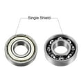 thumbnail image 2 of Deep Groove Ball Bearing 6001Z Single Shield, 12mmx28mmx8mm Chrome Steel 3-Pack, 2 of 4