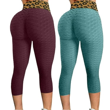 VerPetridure Clearance White Capri Leggings for Women Fashion Print Yoga Pants Plus Size Casual High Waist Sport Pants