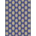 thumbnail image 1 of Ahgly Company Machine Washable Indoor Rectangle Transitional Dark Goldray Area Rugs, 6' x 9', 1 of 7