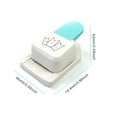 thumbnail image 3 of braveheart Zinc Alloy Rounded Corner Punch Portable Gift Label Crafts Photo Greeting Card Handicraft Tag Maker Punching Tool Square 1Set, 3 of 6