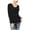 Black, variant on INC $60 Womens New 1098 Black Long Sleeve Tie Neck Tunic Casual Top M B+B