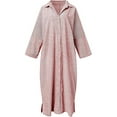 thumbnail image 2 of utcoco Womens Striped Long Sleeve Dress Casual Loose Shirt Dress, 2 of 4