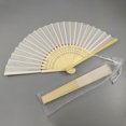 thumbnail image 3 of YAOMOBB Guest Hand Fan Fine Workmanship Bamboo Folding Hand Fan Stay Cool in Style, 3 of 6