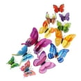 thumbnail image 4 of Butterfly Wall Decals Removable 3D DIY Butterflies Art Decor Wall Stickers Murals Beautiful Butterfly Stickers for Home Room Bedroom Decoration Party Wedding Crafts Decor,24 Pcs Colorful, 4 of 9