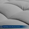 thumbnail image 5 of Bare Home Ultra-Soft Premium 1800 Series Goose Down Alternative Comforter Set - Hypoallergenic - All Season - Plush Siliconized Fiberfill (Queen, Light Gray), 5 of 7