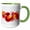 Green/White, variant on 3drose, Red, Orange, Yellow Flowing Abstract River, 11oz Magic Transforming Mug