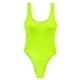 thumbnail image 3 of Trajes de baño de  para mujer Traje de baño sin espalda sin mangas para mujer Amarillo fluorescente kusrkot  Traje de baño, 3 of 5