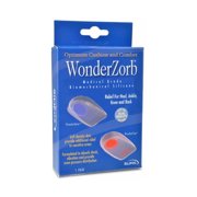 WonderZorb WonderSpur Heel Cup Foot Brace, Non-Closure for Feet, Large, Blue, 1 Ct