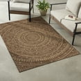 thumbnail image 4 of Mainstays Brown Medallion 6'6" x 9'6" Outdoor Olefin Area Rug, 4 of 8