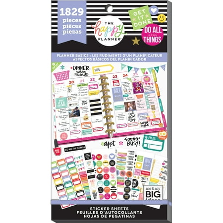 The Happy Planner Stickers Value Pack: 1829 Pack (Best Way To Print Stickers)