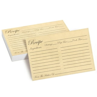 Labeleze Recipe Card Dividers 4 x 6 for sale online