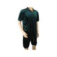 thumbnail image 4 of Men 2pc Stacy Adams leisure jogging suit Shorts Set Summer  3820 Green Velvet, 4 of 5