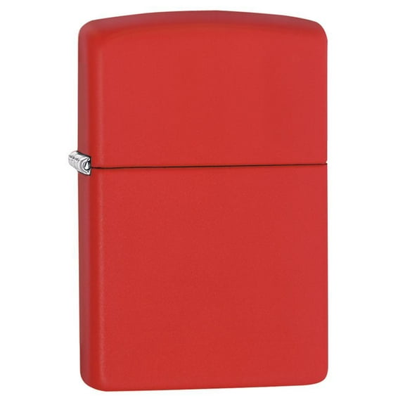 Zippo Black Matte with Red Border Pocket Lighter
