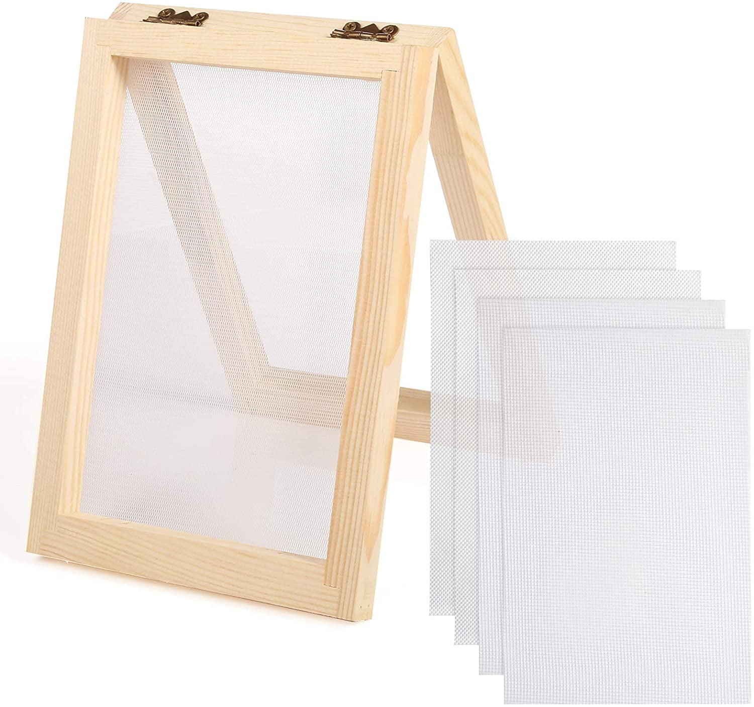 3 Size Wooden Paper Making Screen Papermaking Mould Frame Wooden Paper Making Frame For DIY Paper Crafts