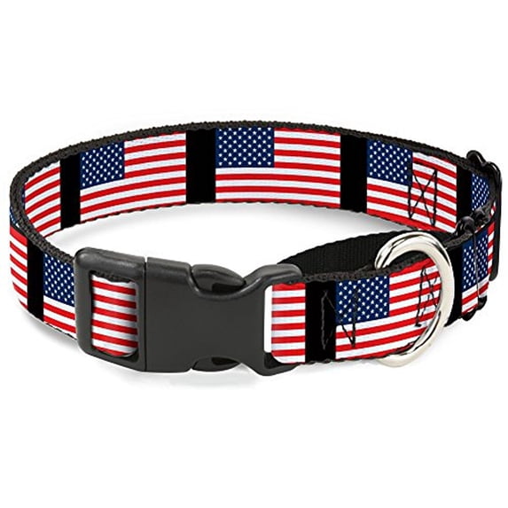 Buckle-Down United States Flags Martingale Dog Collar