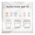 thumbnail image 5 of Oversized Queen Quilt Bedding Sets & Collections Modern Farmhouse Boho Luxury Neutral Stitch Bedspread Coverlet Soft Lightweight Cream Reversible Comforter for Summer, 5 of 7