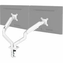 VIVO White Dual 13" to 30" Computer Monitor Counterbalance Desk Mount Stand