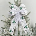 thumbnail image 3 of FastXmas Christmas Bowknot Decoration,Christmas Flocked Bows Decorations,9 x 14 Inch Lace Trim Small Ribbon Bows Hanging Ornaments,Crafts Bows Decorations for Xmas Tree,Holiday,Wedding,Home Decor, 3 of 6