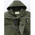 thumbnail image 3 of Baby Sweater Coat Kids Girls' Boys' Hooded Down Winter Warm Jackets Puffers Outerwear New Fall Jackets Winter Outerwear Green-2 150, 3 of 8