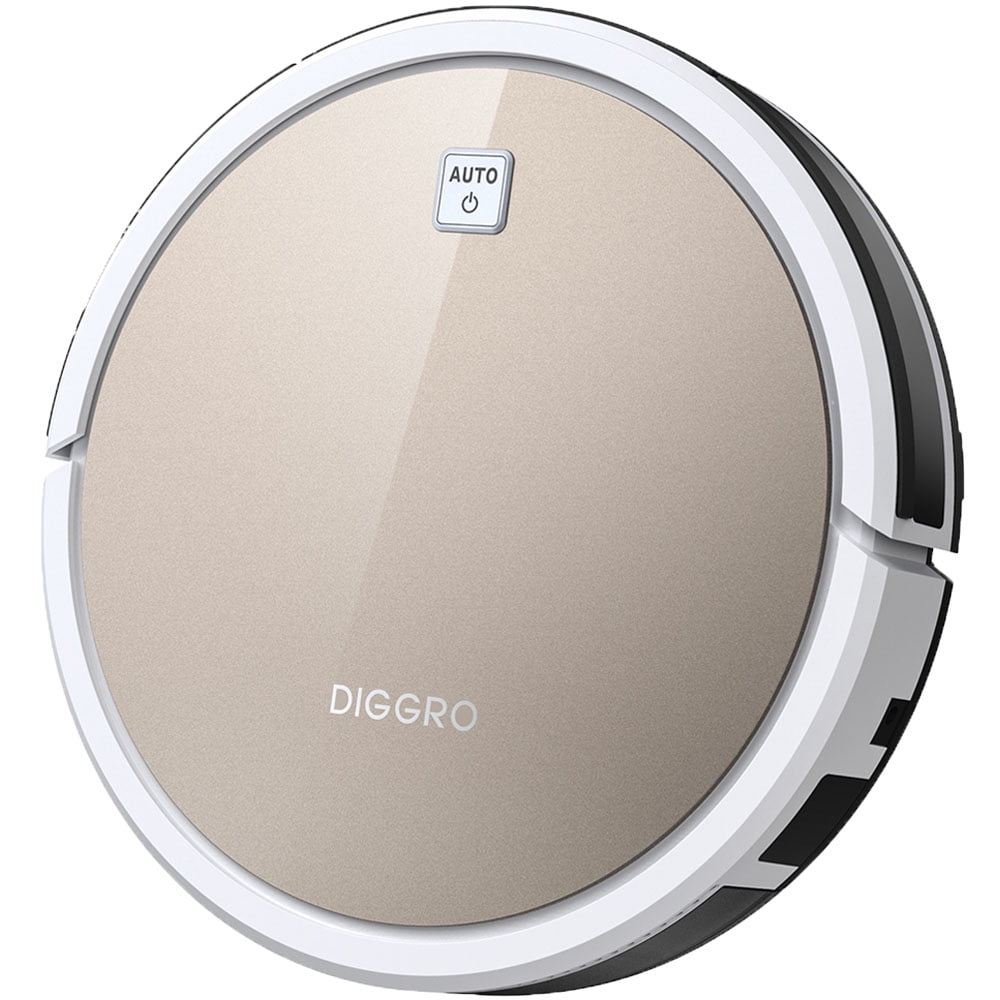 Diggro D600 Robot Vacuum Robotic Vacuum Cleaner for Pet Hair with Remote Control Self-recharging Multi-task Schedule Good For Hard Floor and Low Pile Carpet