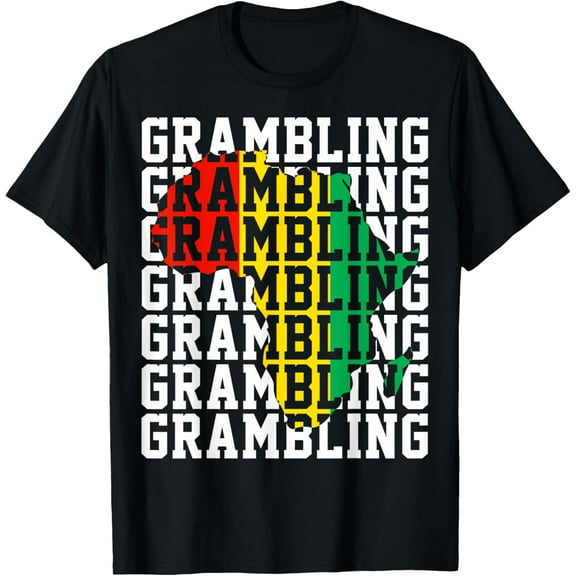 Grambling HBCU with Africa Historical Black College Alumni T-Shirt