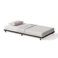 thumbnail image 5 of Memoryfield Twin Size Roll-Out Trundle Bed Frame, Metal Frame with Wheels & Slat Support, Black, 5 of 6