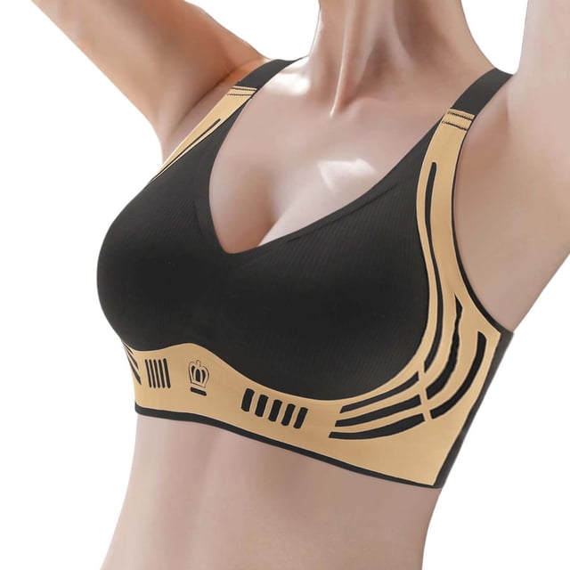 Brasier sin Varillas Mujer Sujetador de Mujer con Hebilla Frontal y Borde de Encaje sin Aro de Acero, Ajuste sin Costuras, Ideal para Yoga y Dormir, Talla Grande Grande