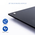 thumbnail image 4 of 15x20 Dry Erase Board for Wall - with .25 Black Acrylic and Satin Stand Off Finish - Perfect Whiteboard for Office, Home, Classroom - Durable and Stylish .25 Black Acrylic Dry Erase Board, 4 of 8