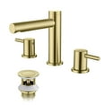 thumbnail image 2 of Kibi Circular 8" Bathroom Sink Widespread Faucet with Drain Assembly, 2 of 3