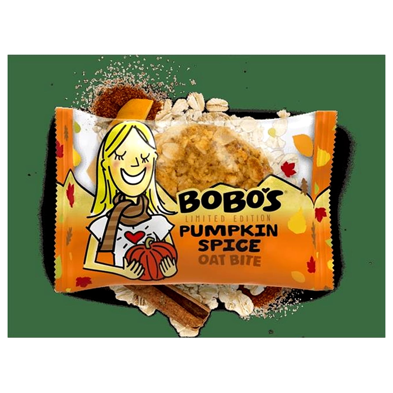 Bobos Limited Edition Pumpkin Spice 10 Oat Bites BB 6/16/23
