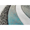 thumbnail image 5 of Premium Hand Carved Abstract Modern Rug Contemporary Colorful Thick Carpet Design 1509 (2'6"x3'9",Turquoise), 5 of 6