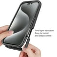 thumbnail image 2 of Magnetic for iPhone 16 Pro Case, [Compatible with MagSafe] [Built-in Screen Protector] Dustproof Full Body Shockproof Transparent Phone Case Cover for iPhone 16 Pro - Black, 2 of 5