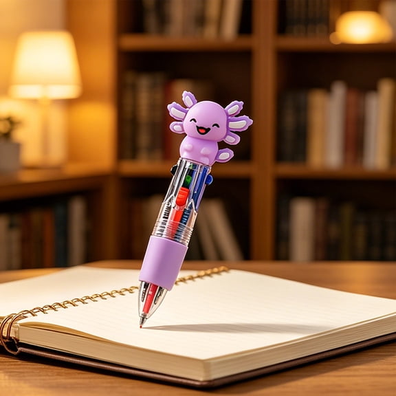 HWHCGZ Fun Pens Multicolor in One, 4-in-1 Cute Kawaii Pens Mini Ballpoint Pens Birthday Gifts Classroom Prizes, 1Pcs