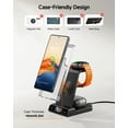 thumbnail image 3 of Wireless Charger for Samsung S25 Ultra, Samsung Charging Station for Galaxy S25+/S25/S24 Ultra/Z Fold/Z Flip/S23, Galaxy Watch Charger for Galaxy Watch 8/8 Classic/7/Ultra/6/5 Pro, Galaxy Buds3 Pro/3, 3 of 9
