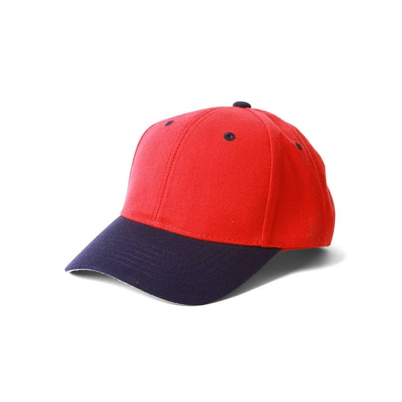 Top Headwear Baseball Cap Hat- Red/Black