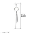 thumbnail image 3 of HOARBOEG Boucles d'Oreilles pour Femmes Chaîne Occidentale Style Punk Longues Boucles d'Oreilles à Franges, 3 of 3