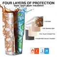 thumbnail image 7 of 30oz Autumn Fall Leaves Pattern Tumblers Stainless Steel Tumbler with Lid and Straw,Vacuum Insulated Double Wall Travel Tumbler Cups Mug with Cleaning Brush for Coffee,Tea, 7 of 7