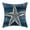 A, variant on 45x45cm Single Sided Linen Throw Pillow Cover Blue Starfish Pattern Decorative Cushion Slipcover