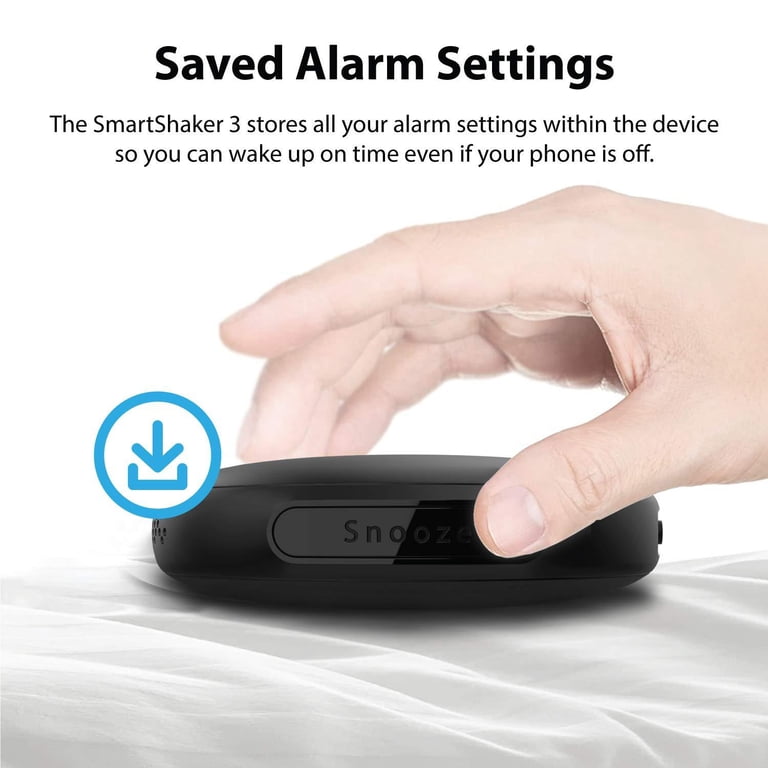 iLuv SmartShaker 3 Black Vibration Bed Shaker Bluetooth Alarm Clock with Multiple Alarm & Vibration Settings, Long Battery Life, Call & Message Notification; for Heavy Sleepers, De - Walmart.com iLuv SmartShaker 3 Black Vibration Bed Shaker Bluetooth Alarm Clock with Multiple Alarm & Vibration Settings, Long Battery Life, Call & Message Notification; for Heavy Sleepers, De - Walmart.com