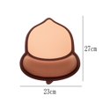 thumbnail image 2 of Alfombrilla ergonómica para ratón con soporte para muñeca de gel, almohadilla para muñeca con nuez de bellota marrón para un uso cómodo del ratón, 2 of 5