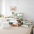 thumbnail image 4 of YST Hunting Deer 7-Piece Comforter Set, Twin Size, Woodland Animal Theme, Green Jungle Tree, 4 of 4
